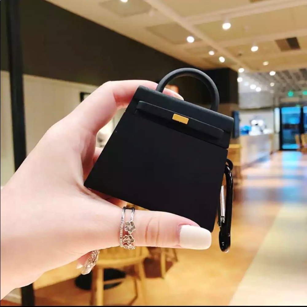 Black Birkin Inspired Airpod 1/2 Case